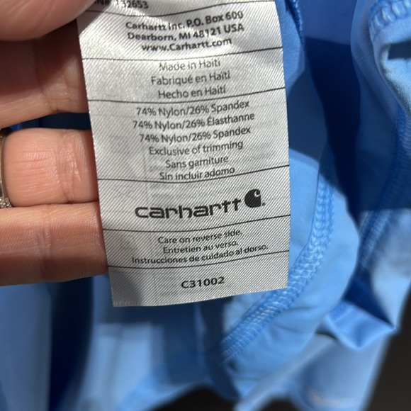 Carhartt Force Modern Fit,long sleeve,base layer, crewneck,dries fast,logo patch - Picture 12 of 12